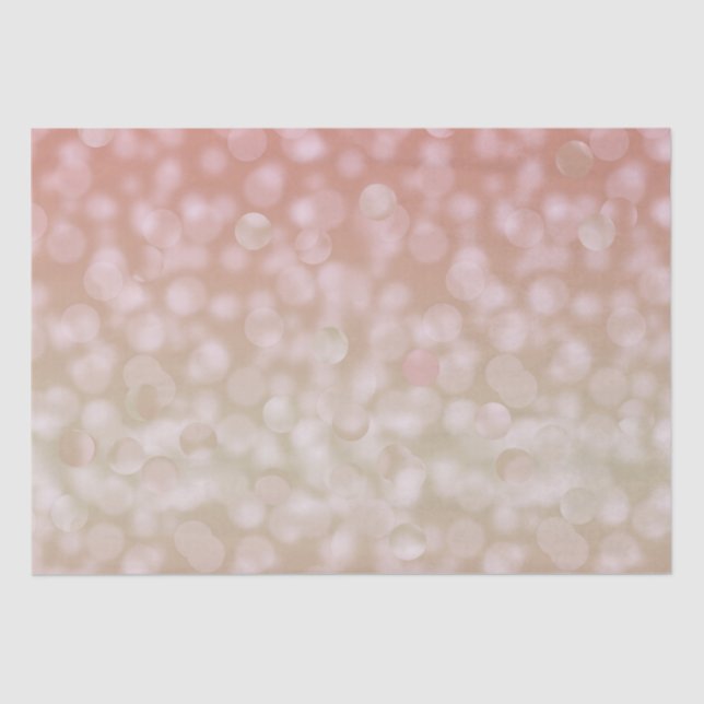 Papier de soie à effet bokeh rose et crème (Recto)