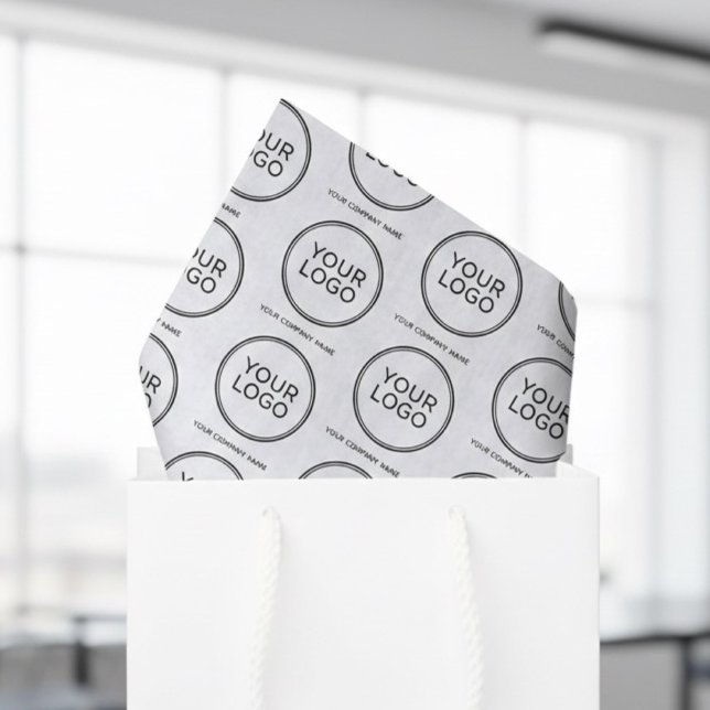 Papier de soie à logo personnalisé avec nom de l'e (Créateur téléchargé)