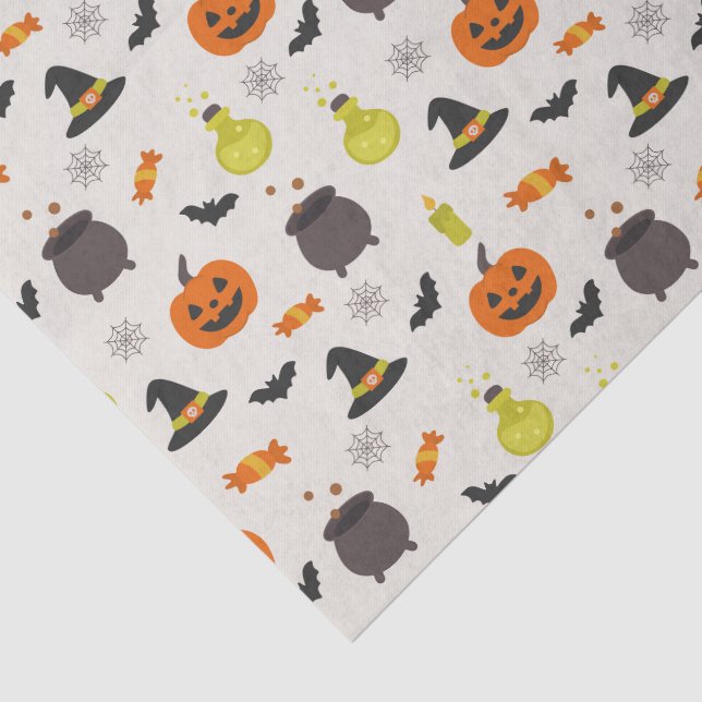 Papier de soie à motif Halloween mignon (Détail)