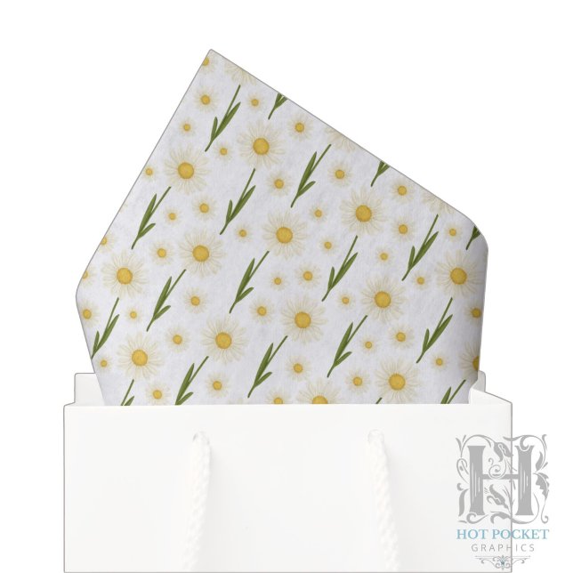 Papier de soie à motif marguerite (Créateur téléchargé)