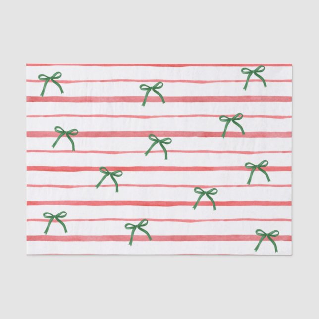 Papier de soie à noeuds de Noël (Recto)