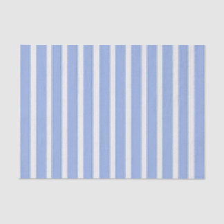 Papier de soie à rayures verticales bleues pour fê