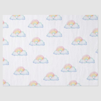 Papier de soie arc-en-ciel pastel mignon