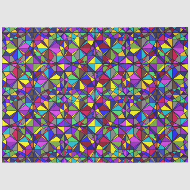 Papier de soie - Aspect vitrail - HAMbyWG (Recto)