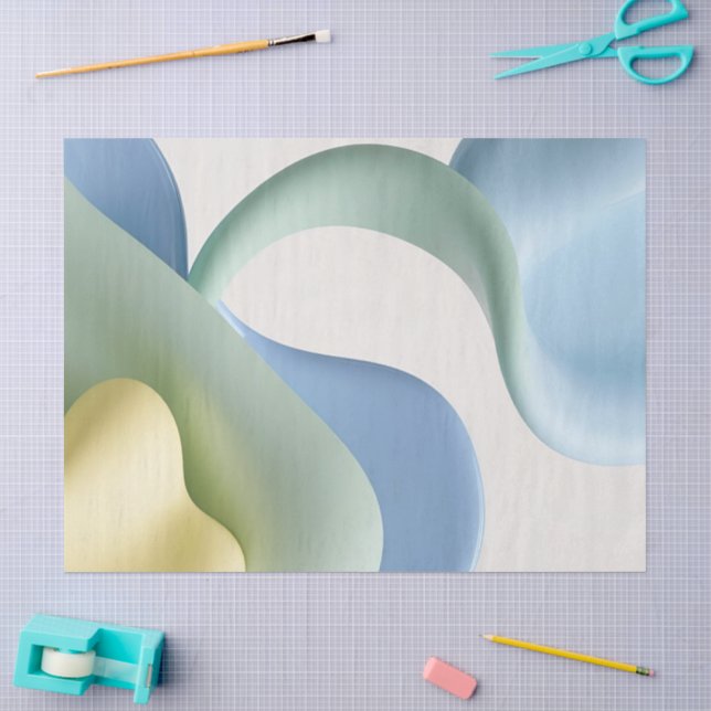Papier de soie au graphique abstrait stylé (Artisanat)