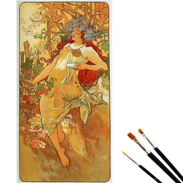 Papier de soie Automne d'Alphonse Mucha (Créateur téléchargé)