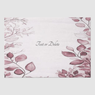 Papier de soie aux feuilles rouges modernes