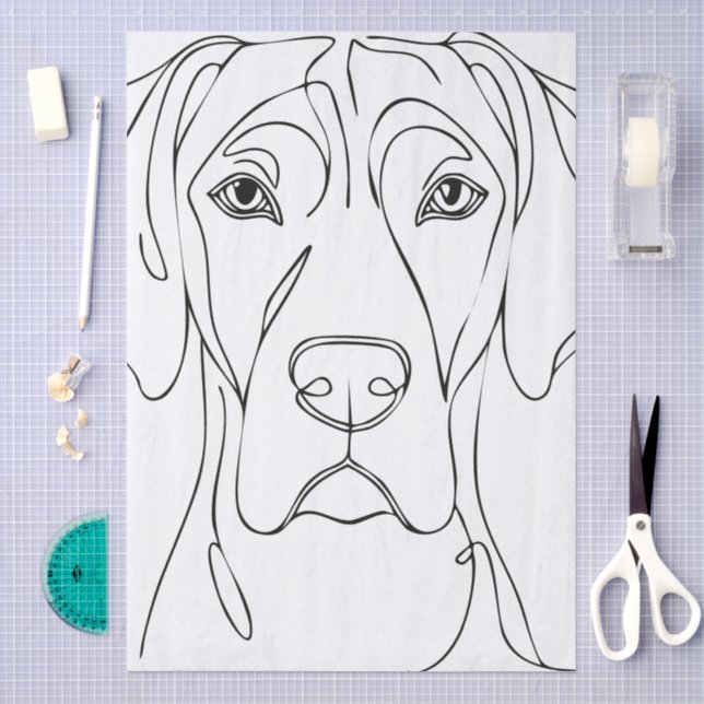 Papier de soie avec grands danois (Artisanat)