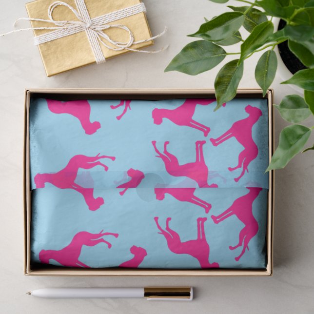 Papier de soie avec grands danois (Cadeau)
