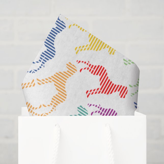 Papier de soie avec grands danois (Sac cadeau)