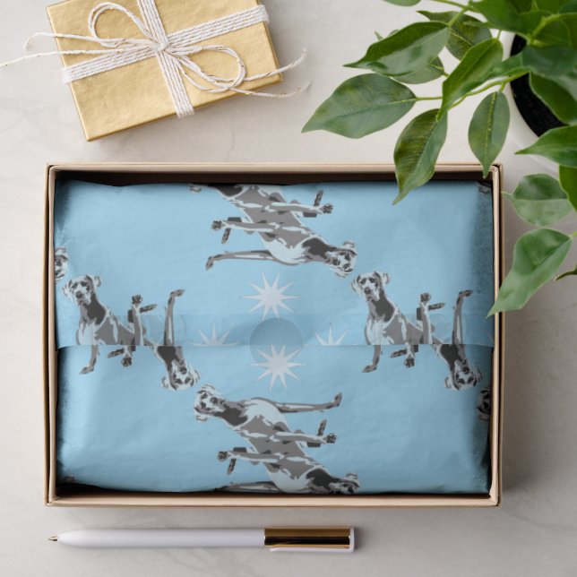 Papier de soie avec grands danois (Cadeau)