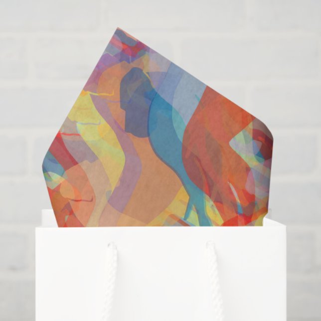 Papier de soie avec grands danois (Sac cadeau)