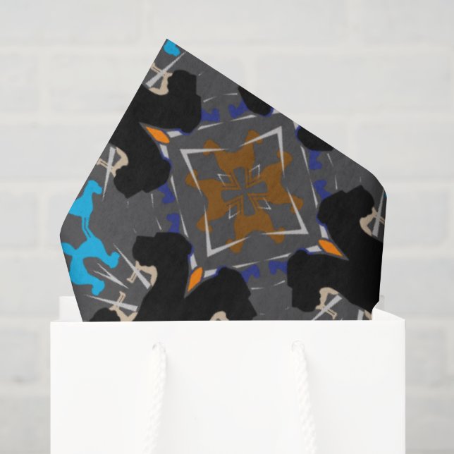 Papier de soie avec grands danois (Sac cadeau)