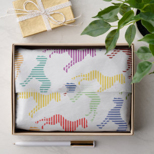 Papier de soie avec grands danois