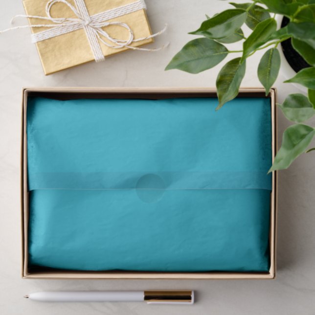 Papier de soie bleu ciel riche brillant (Cadeau)