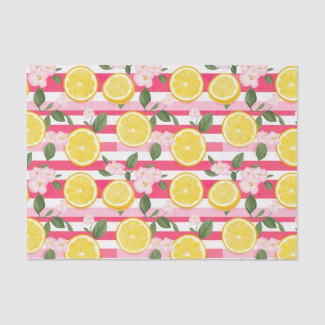 Papier de soie botanique au citron de Méditerranée (Recto)
