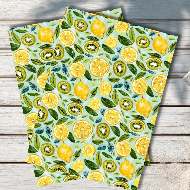 Papier de soie botanique au citron de Méditerranée (Créateur téléchargé)