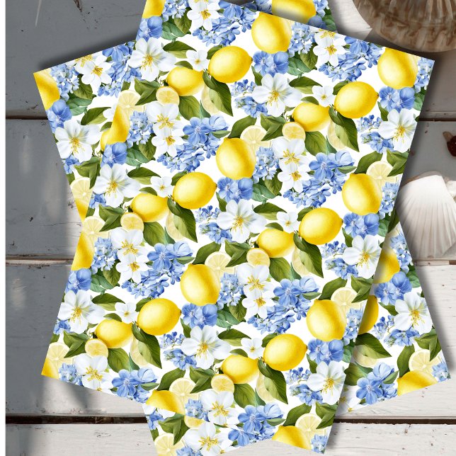Papier de soie botanique au citron de Méditerranée (Créateur téléchargé)