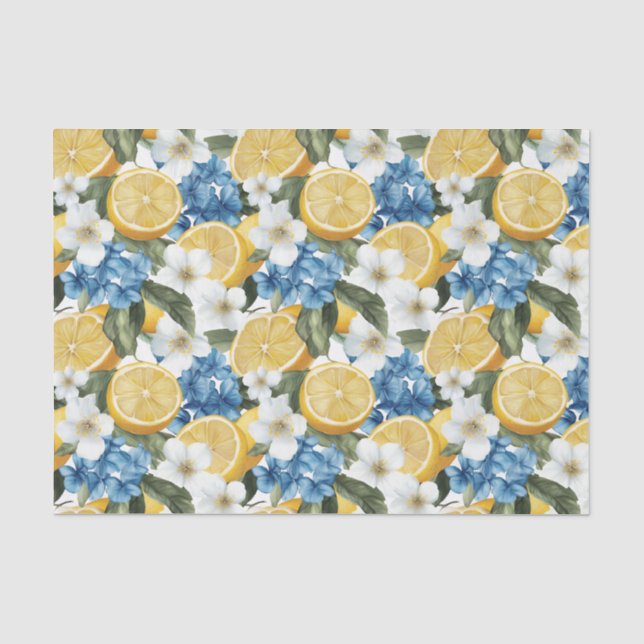Papier de soie botanique au citron de Méditerranée (Recto)