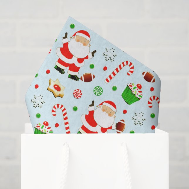 Papier de soie cadeau de Noël de football (Sac cadeau)