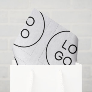 Papier de soie cadeau d'entreprise avec logo perso