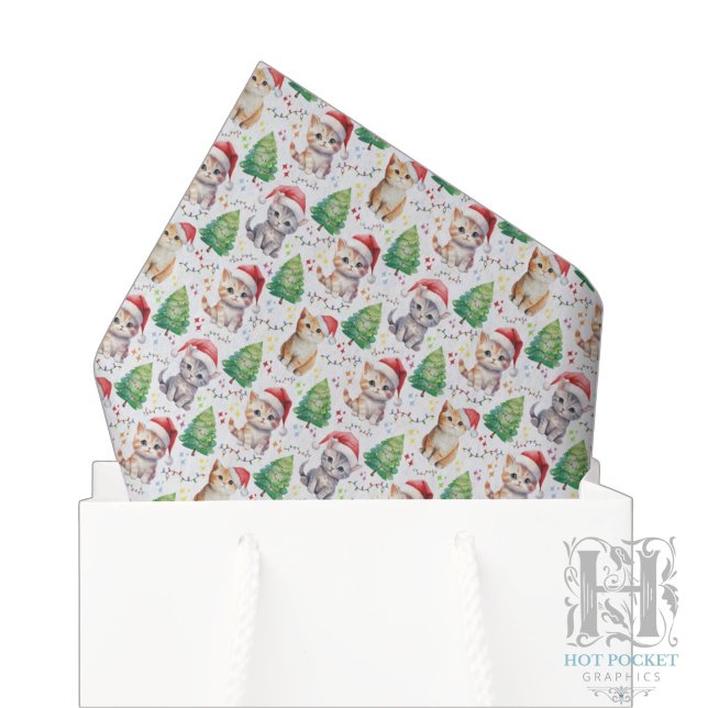 Papier de soie chat de Noël (Créateur téléchargé)