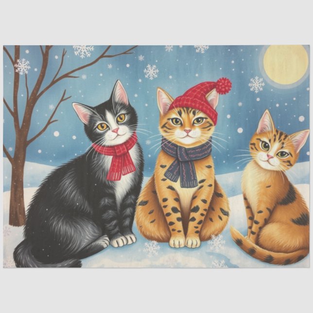 Papier de soie Chat Mignon (Recto)
