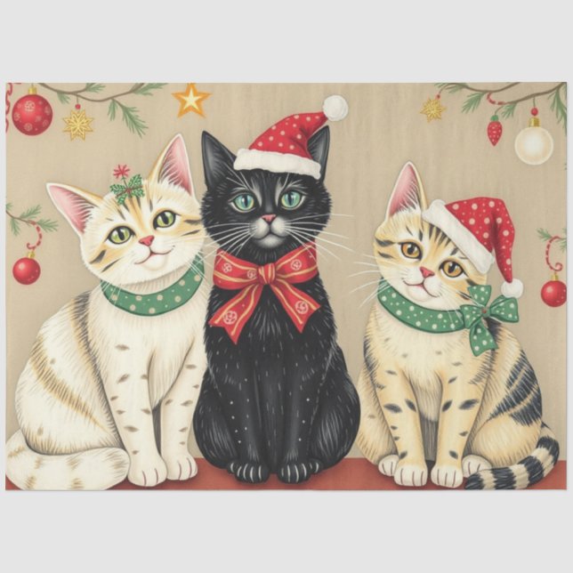 Papier de soie Chat Mignon (Recto)