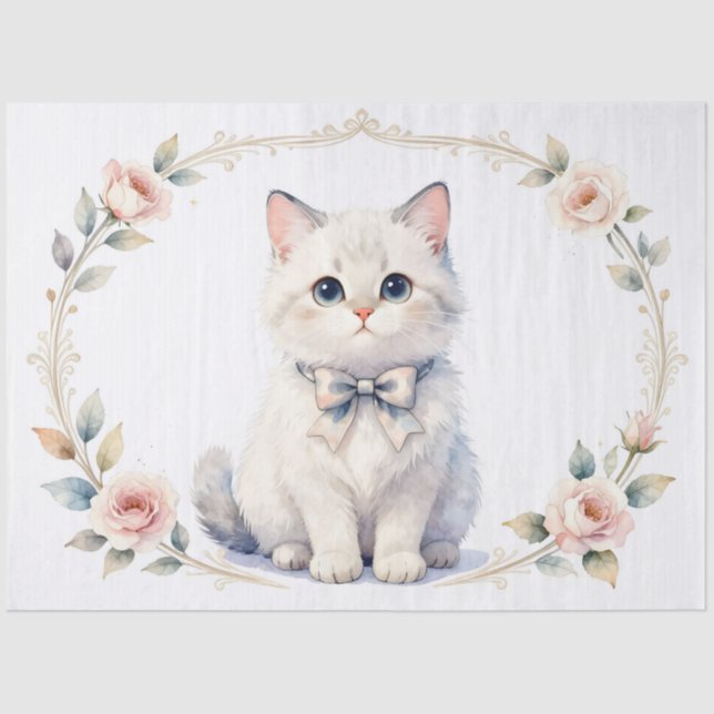 papier de soie chaton mignon (Recto)
