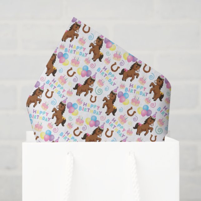 Papier de soie Cheval (Sac cadeau)