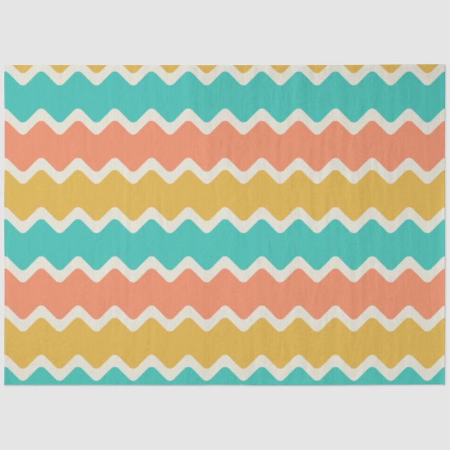 Papier de soie Chevron Coloré (Recto)