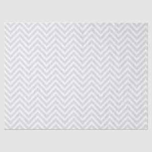 Papier de soie chevron gris et blanc
