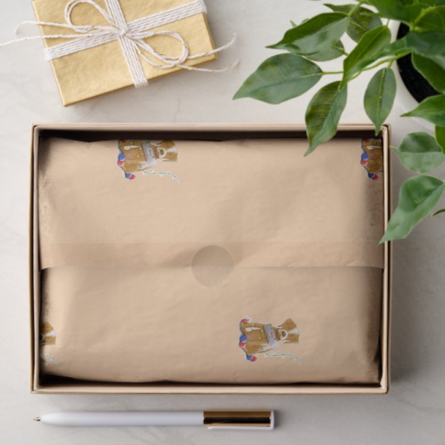 Papier de soie chien en DE/GB (Cadeau)