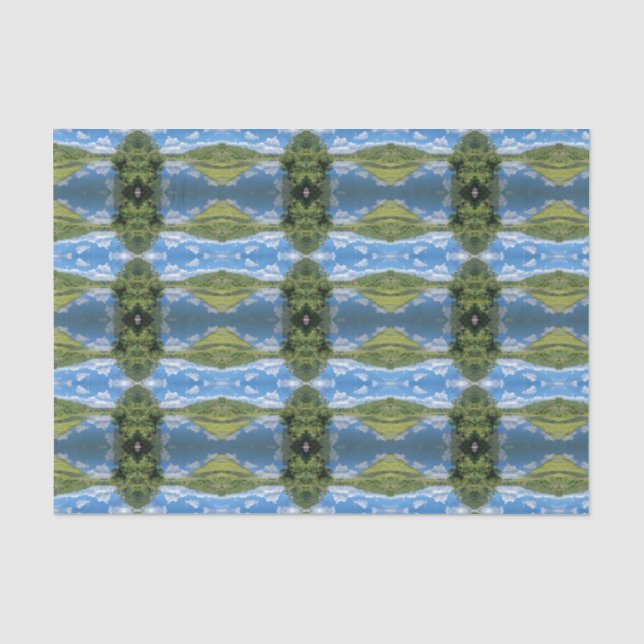 Papier de soie Ciels bleus (Recto)