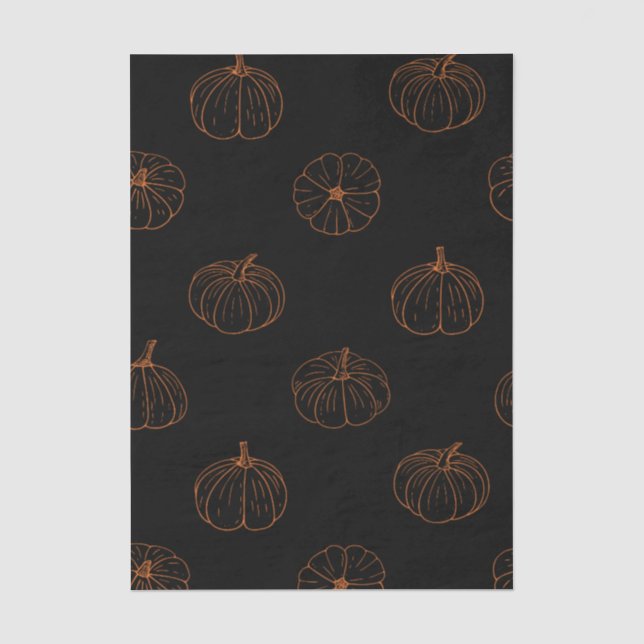 Papier de soie Citrouille d'Automne – Emballage Ca (Recto)