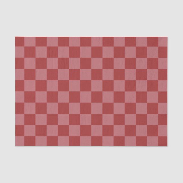 Papier de soie classique à carreaux magenta (Recto)