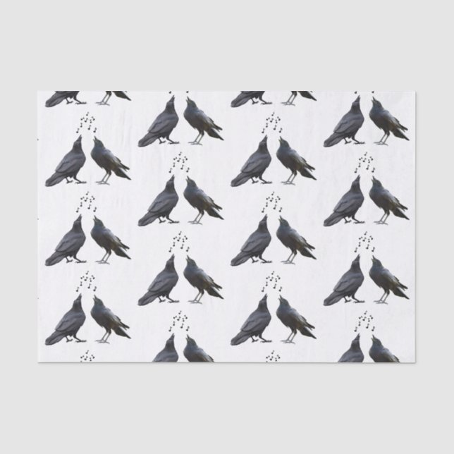 Papier de soie Corbeaux chanteurs (Recto)