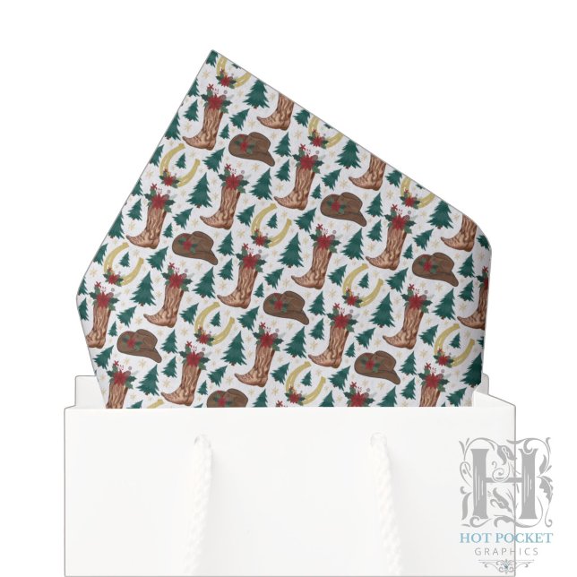 Papier de soie Cowboy Noël (Créateur téléchargé)
