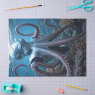 Papier de soie Cyber Octopus