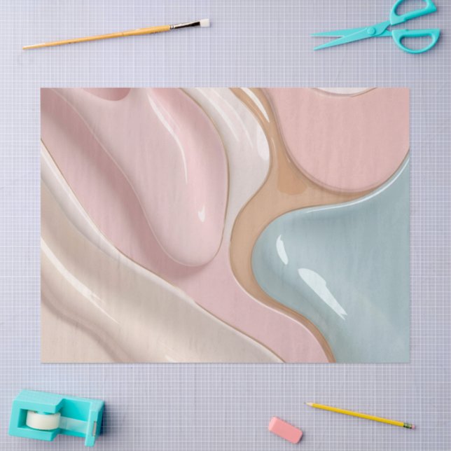 Papier de soie dans un graphique abstrait stylisé (Artisanat)