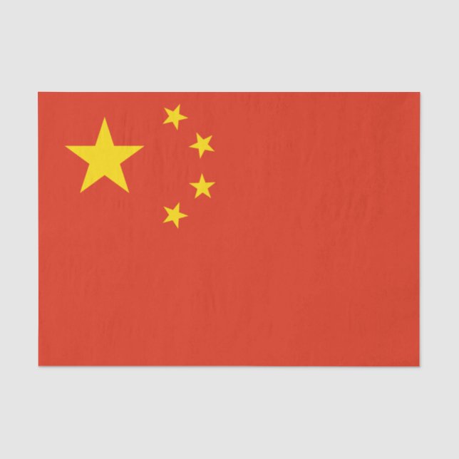 Papier de soie de Chine, papier de soie Drapeau ch (Recto)