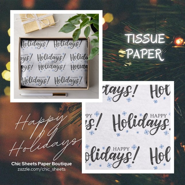 Papier de soie de conception Joyeuses Fêtes (Créateur téléchargé)