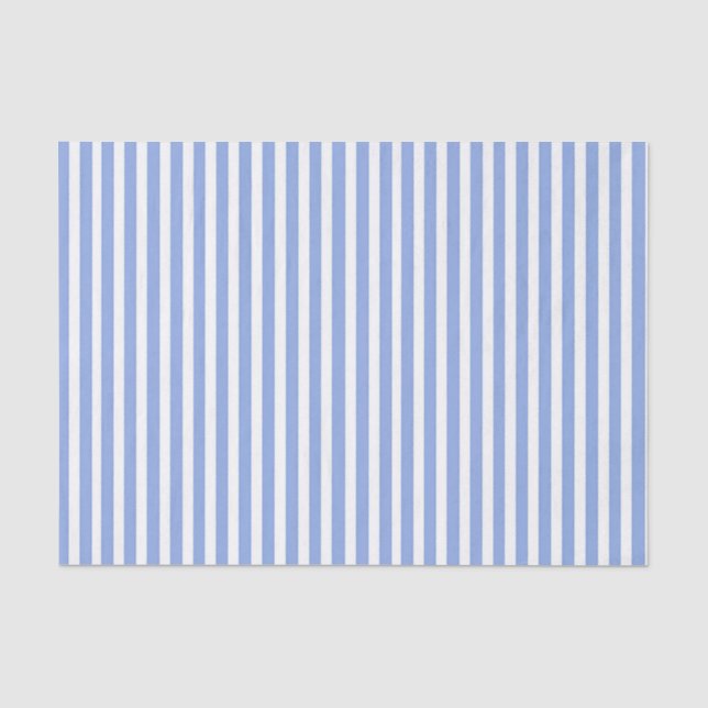 Papier de soie de jardin à rayure verticale bleue (Recto)