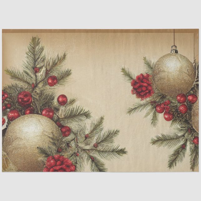 Papier de soie de la série de designs de Noël Ole  (Recto)