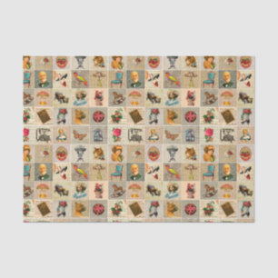 Papier de soie de la soie 10lb ancien