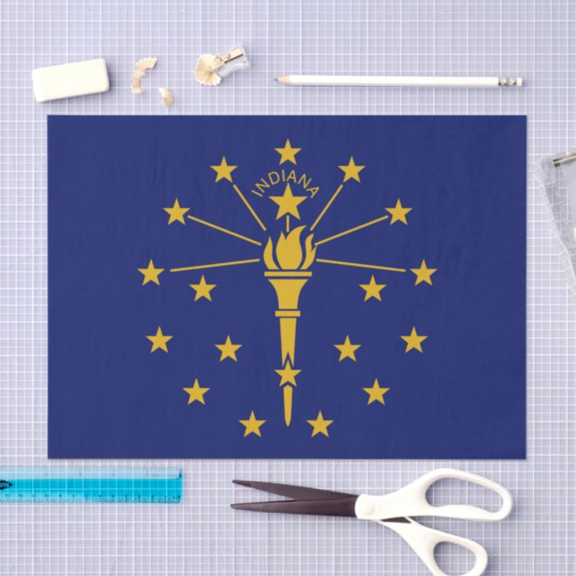 papier de soie de l'Indiana, papier de soie drapea (Artisanat)