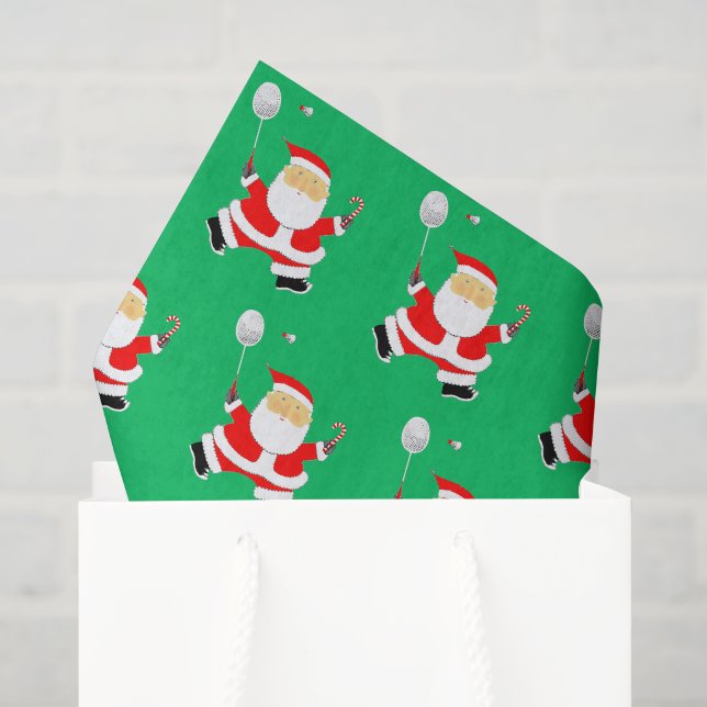 Papier de soie de Noël de badminton (Sac cadeau)