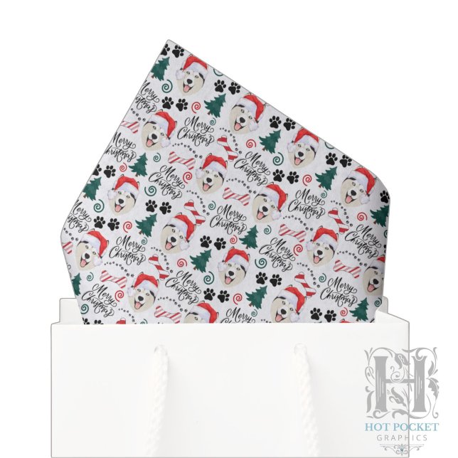 Papier de soie de Noël Husky sibérien (Créateur téléchargé)