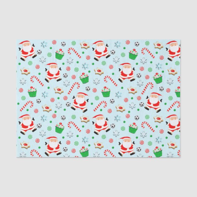 Papier de soie de Noël pour football (Recto)