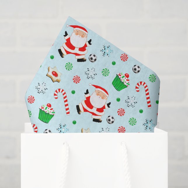 Papier de soie de Noël pour football (Sac cadeau)